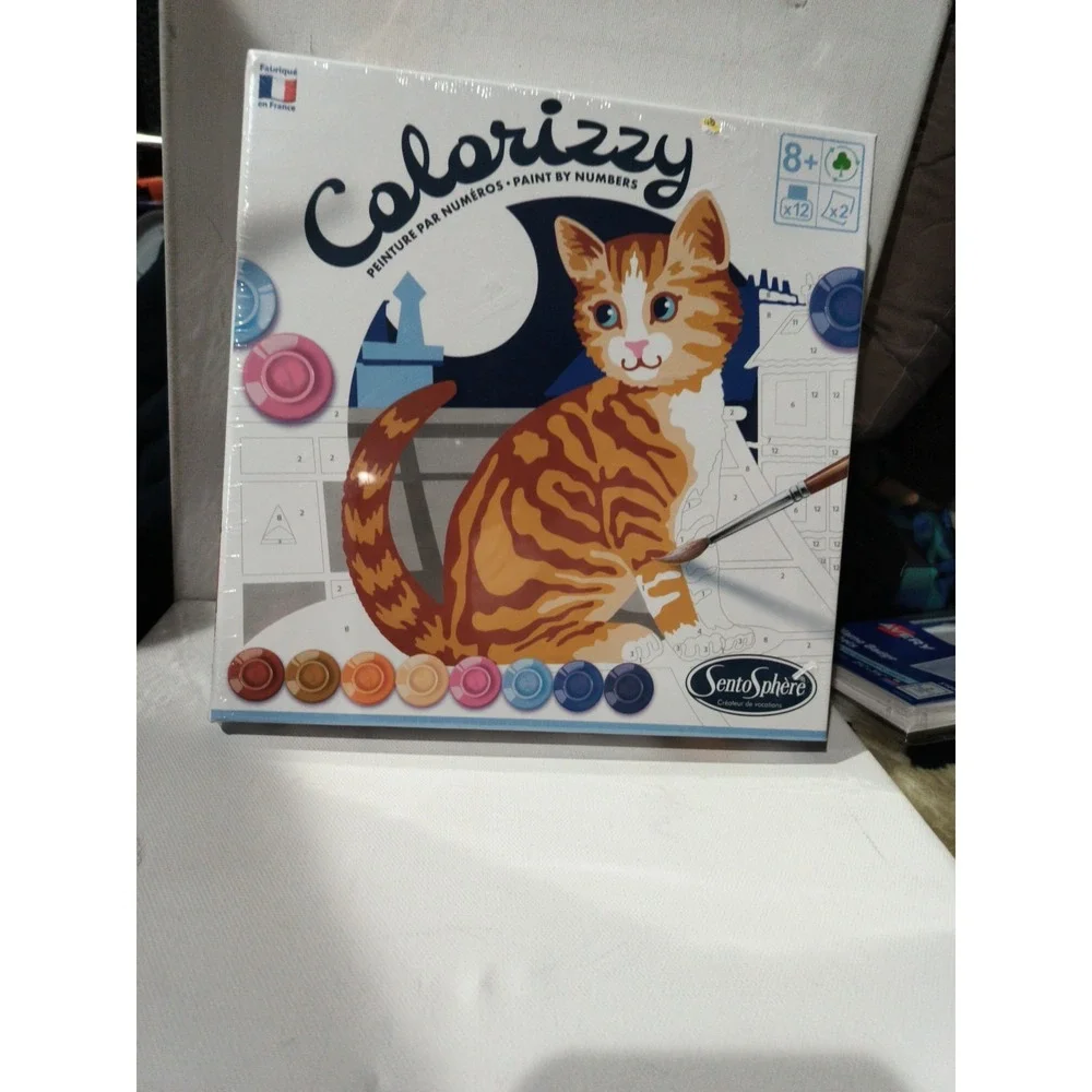 Sentosphere Colorizzy Cats Paint By Number Kit